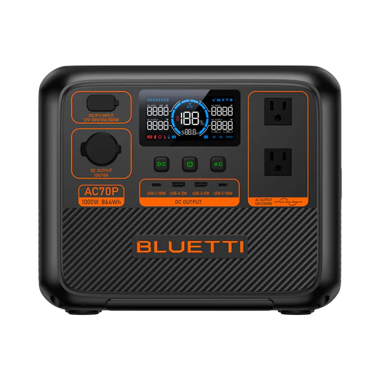 BLUETTI AC70P 1000W Power Station